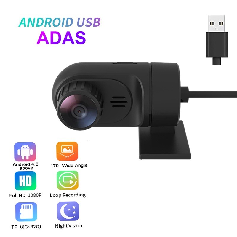 Xuhero รถ DVR กล้อง USB DVR Dashcam สําหรับ Android Adas 1080P Full HD DVR Recorder Night Vision Ada