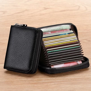 🔥ส่งไวจากไทย🔥P277-3กระเป๋าใส่บัตร หนังแท้ ใส่นามบัตร ATM เครดิต ธนบัตร เหรียญ Card Holders