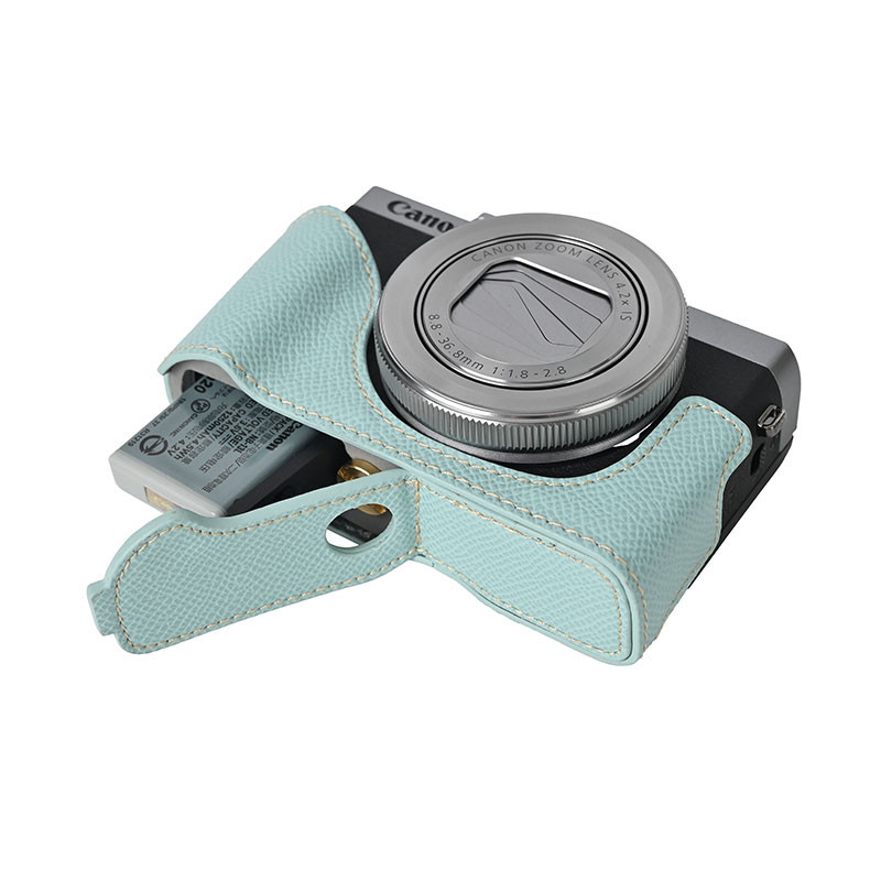G7x3 G7X2 ปลอกหนัง Pu กล้องครึ่งสําหรับ Canon G7X II G7X III G7X Mark III II