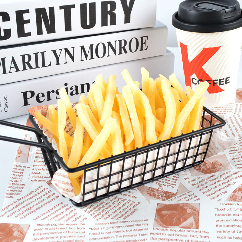 10pcs จําลอง French Fries ประดิษฐ์ Faux Fries ปลอม French Fries จําลองอาหาร French Fries PVC ครัวของเล่นตกแต่ง Photo Props Party ขนมตกแต่ง - รูปที่ 7