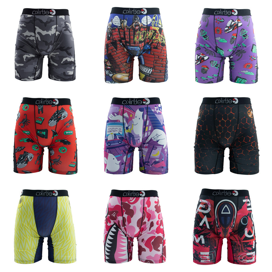 Ozpsd 1 ชิ้น Breathable พิมพ์กางเกงบุรุษ Plus ขนาด L-3XL ผู้ชายชุดชั้นในนักมวย