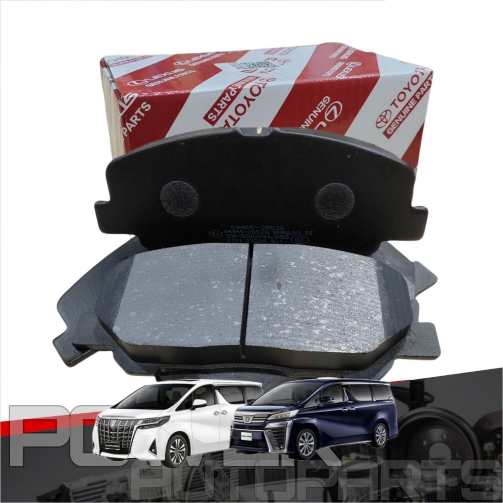 ผ้าเบรค TOYOTA ด้านหน้าและด้านหลังสําหรับ TOYOTA ALPHARD AGH30 / VELLFIRE AGH30