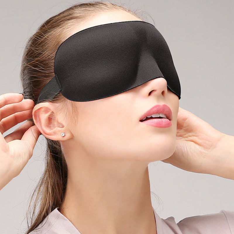 3d Sleeping Eye Mask - Ergonomic Contoured Eye Cover - Rest Aid Eye Cover Patch Paded - เครื่องนวดตาผ่อนคลาย - อุปกรณ์การเดินทางแบบพกพา - Block Out Light Eye Mask
