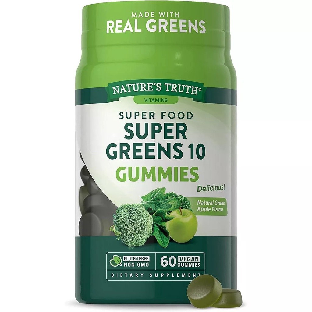 Super Food Super Greens 10 Gummies (60ชิ้น)