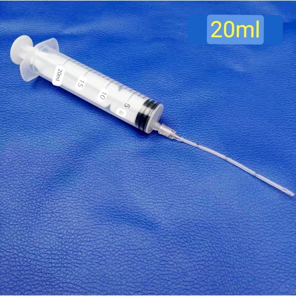 Parrot Powder Syringe 20ml (ฟรีหลอด) Baby Parrot Powder Pump Pigeon Food Pump Chicken Smoothie Pump 