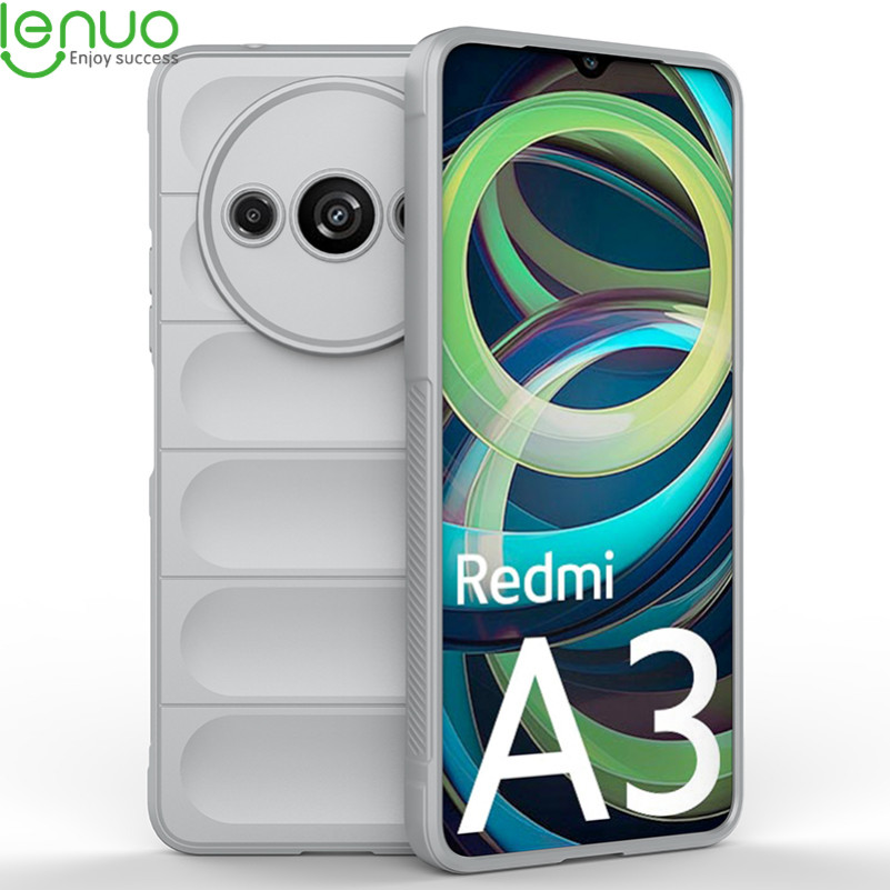 Lenuo เคสโทรศัพท ์ นุ ่ มสําหรับ Xiaomi Redmi A3 A3X 4G เคสซิลิโคนกันกระแทกผ ้ าสักหลาดปกหลัง