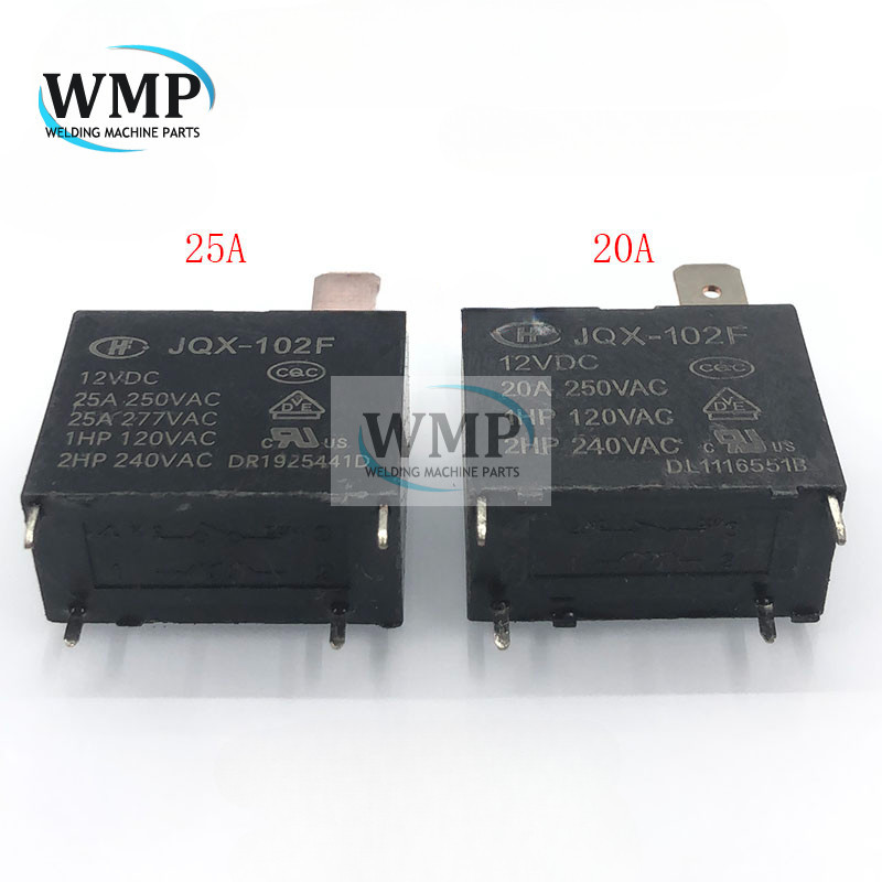 ใหม ่ เดิมรีเลย ์ HF HF102F JQX-102F 12VDC 20A 25A 4Pin สําหรับเครื ่ องปรับอากาศเครื ่ องทําน ้ ําอ