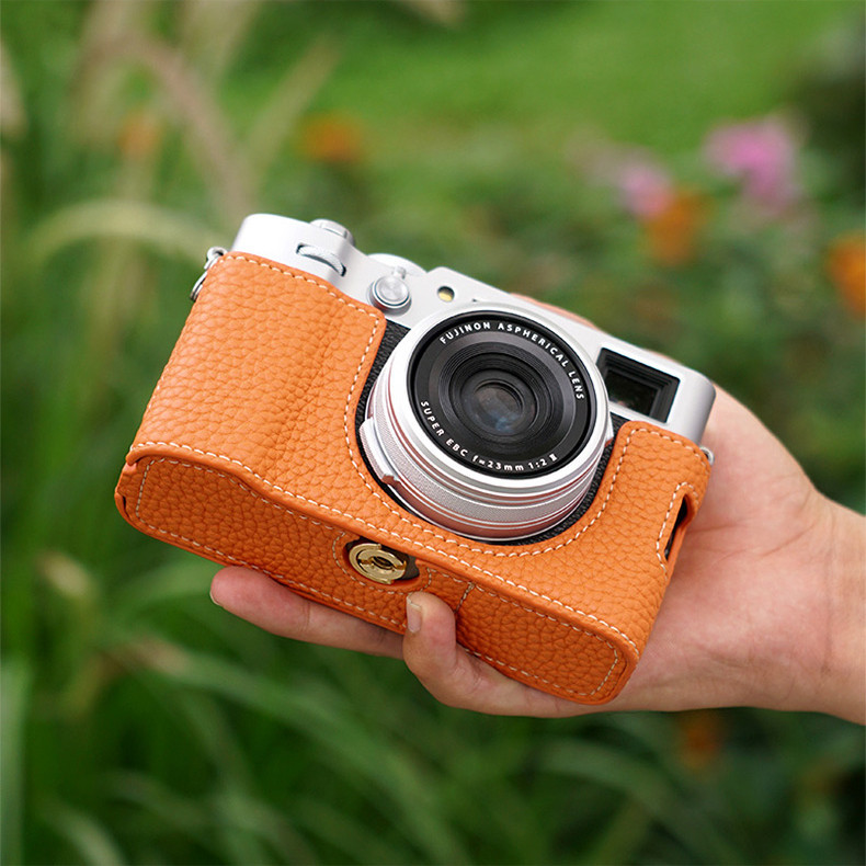 เคสกระเป๋าหนัง PU นิ่ม สไตล์เรโทร พร้อมสายคล้องไหล่ สําหรับ Fujifilm X100V X100VI