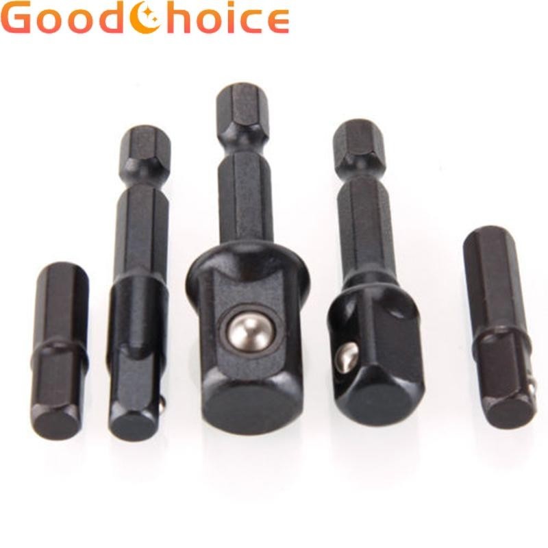 5X Socket Bits Adapter Set Hex Shank Impact Drill Driver Bar Wrench Extension