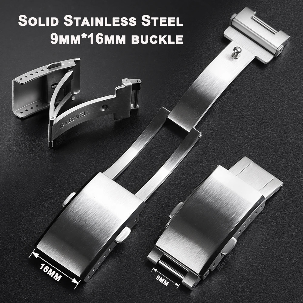 สายนาฬิกาข้อมือเหล็ก 9x16 มม. คุณภาพสูง สําหรับ Rolex Watch Strap Button for Water Ghost Folding Clasp พร้อมสกรู