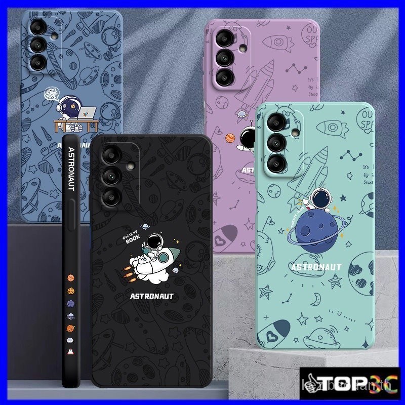 เคสโทรศัพท์มือถือ ซิลิโคน ลายการ์ตูนนักบินอวกาศ สําหรับ Samsung A15 5G A25 5G A14 5G A54 5G A04 A04E