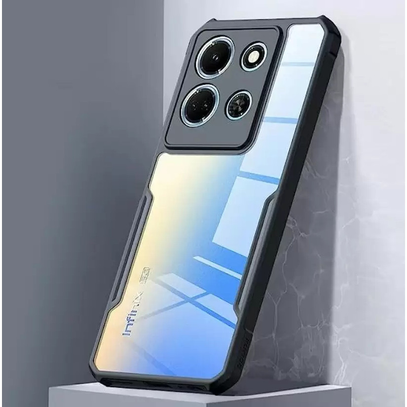 เคส Infinix Note 40pro / 40pro+ / 30 สำหรับอินฟินิกซ์ ขอบดำหลังใส กันกระแทก นิ่ม TPU Case