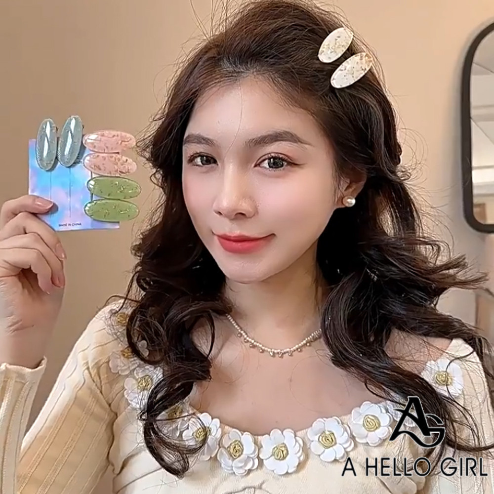 A HELLO GIRL กิ๊บติดผม ทรงวงรี ลายเป็ด โดปามีน 2024