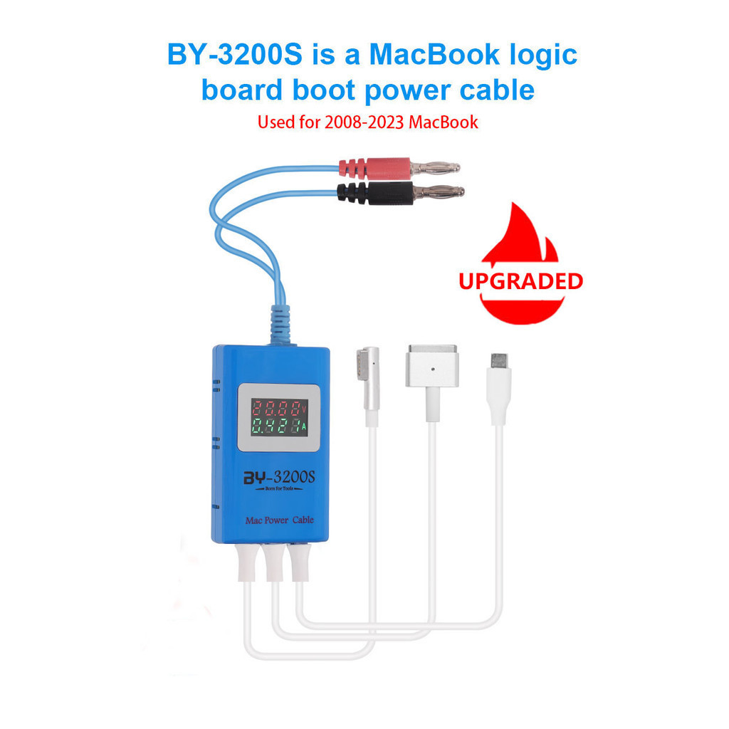 By-3200s สําหรับ Macbook ชาร์จซ่อมสําหรับบอร์ดเดี่ยว Boot ระบบ Type-C/T-สไตล์/L-สไตล์เชื่อมต่อสายชาร