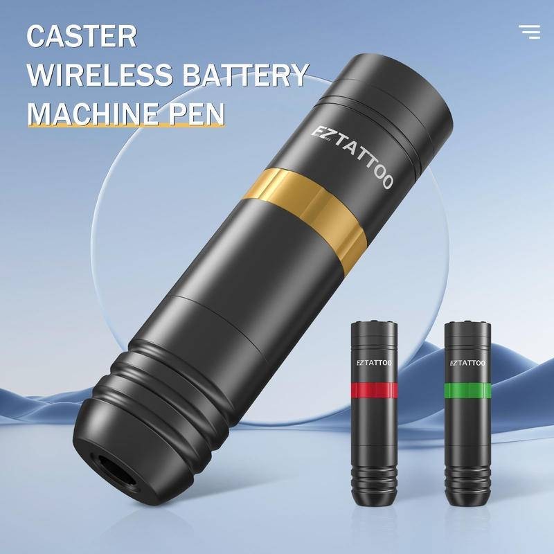Caster-S เครื่องสักปากกาไร้สายและปากกาเครื่องสักแบบพกพา Power Pack ครบครัน ใช้งานง่าย ฝึกง่าย