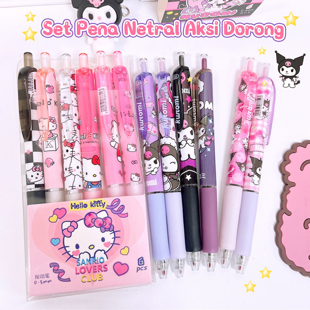 Edden 6PCS ปากกาเจลความงามปากกาเจล