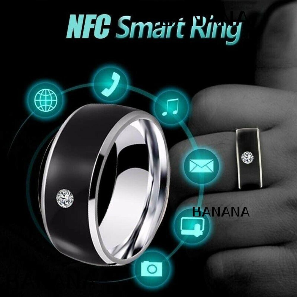 Banana1 NFC แหวนสวมนิ้วมือ เทคโนโลยี กันน้ํา อุปกรณ์โทรศัพท์ Android อัจฉริยะ