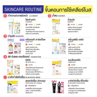 (1 ซอง) Clear Nose เคลียร์โนส BB Concealer/Black Mask/Solution Serum/Facial Cleanser/Dark Spot Serum/Acne Gel/UV 12 สูตร