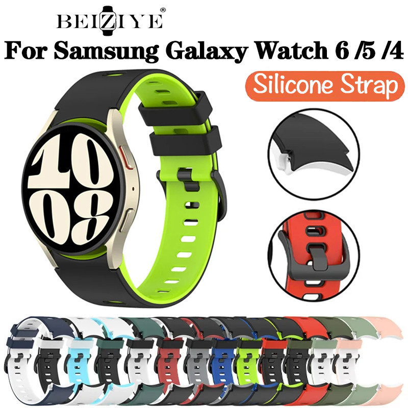 สายนาฬิกาข้อมือซิลิโคน สําหรับ Samsung Galaxy Watch 6 5 4 40 มม. 44 มม. Galaxy Watch 6/4 Classic 43 มม. 47 มม. 42 มม. 46 มม. 5Pro 45 มม.
