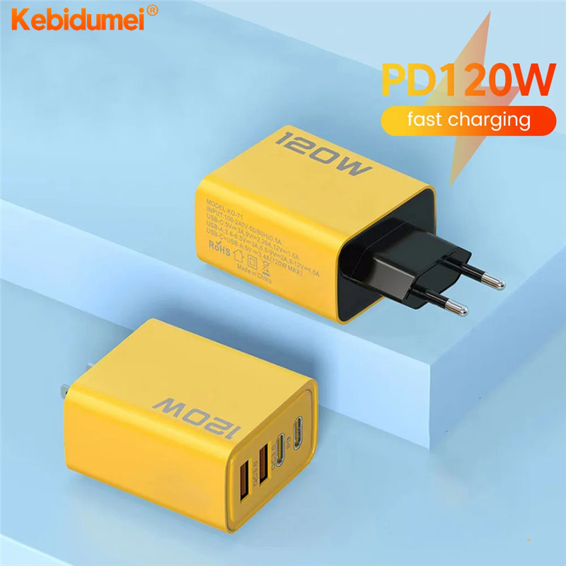 120/65/20w ที ่ ชาร ์ จโทรศัพท ์ สากลคู ่ USB Type C ที ่ ชาร ์ จโทรศัพท ์ PD ชาร ์ จด ่ วน USB Type C อะแดปเตอร ์ ชาร ์ จสําหรับโทรศัพท ์