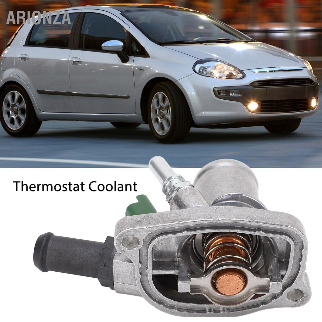 ARIONZA Coolant Thermostat 55194029 สำหรับ FIAT 500 BRAVO II DOBLO FIORINO GRANDE IDEA LINEA PANDA