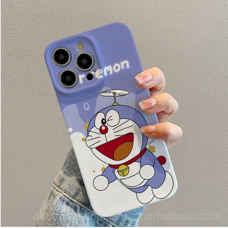 น ่ ารักการ ์ ตูน Doraemon hard case แพคเกจเต ็ มรูปแบบ anti drop hard กรณีโทรศัพท ์ เหมาะสําหรับ iPhone 15 14 13 12 11 pro Max se X XR XS Max 7 8 6s Plus & *-