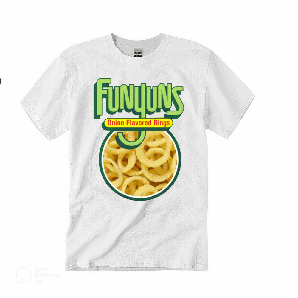 Funyuns รสหัวหอมแหวน Snack Foodie Fan T Shirt, Crewneck, Men Tee