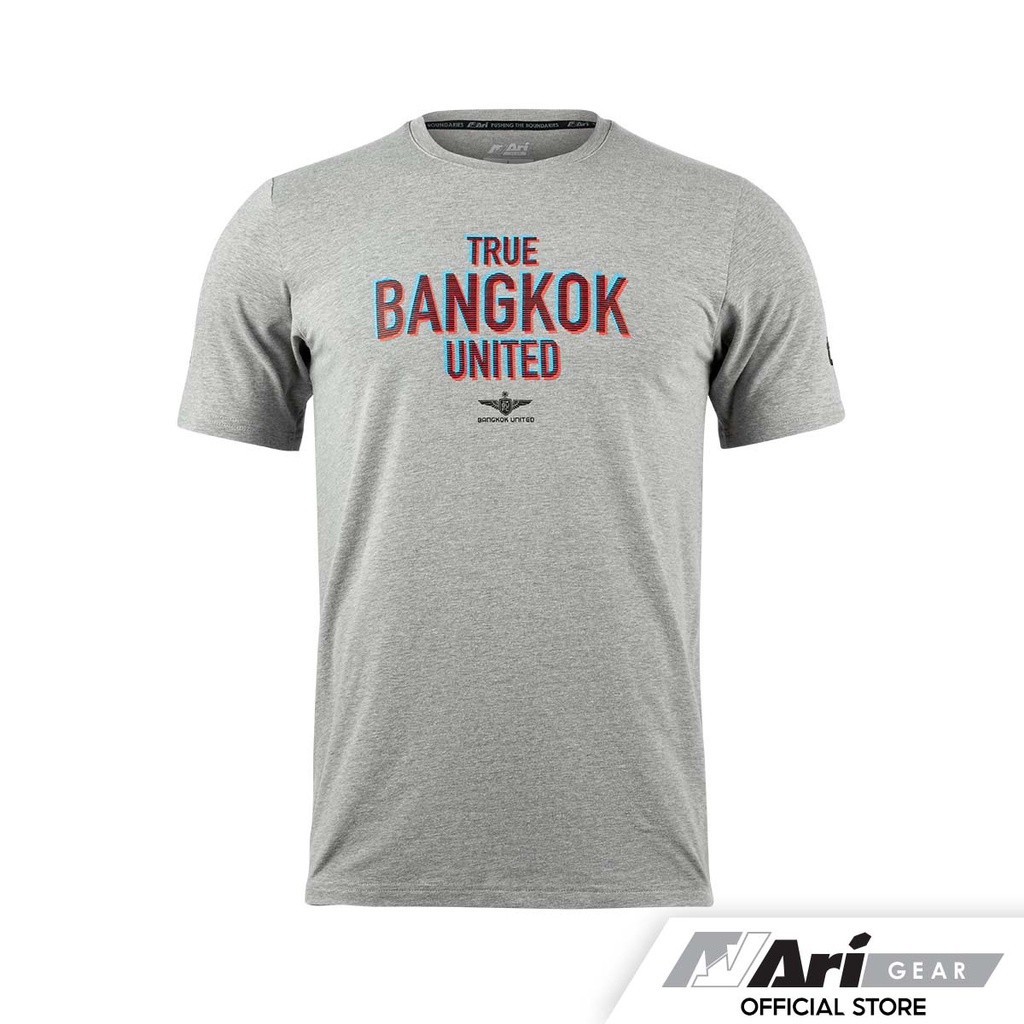 Ari True Bangkok United 2022/2024 Tee-grey/black/red T-shirt Bank 2022/2024 สีเทา