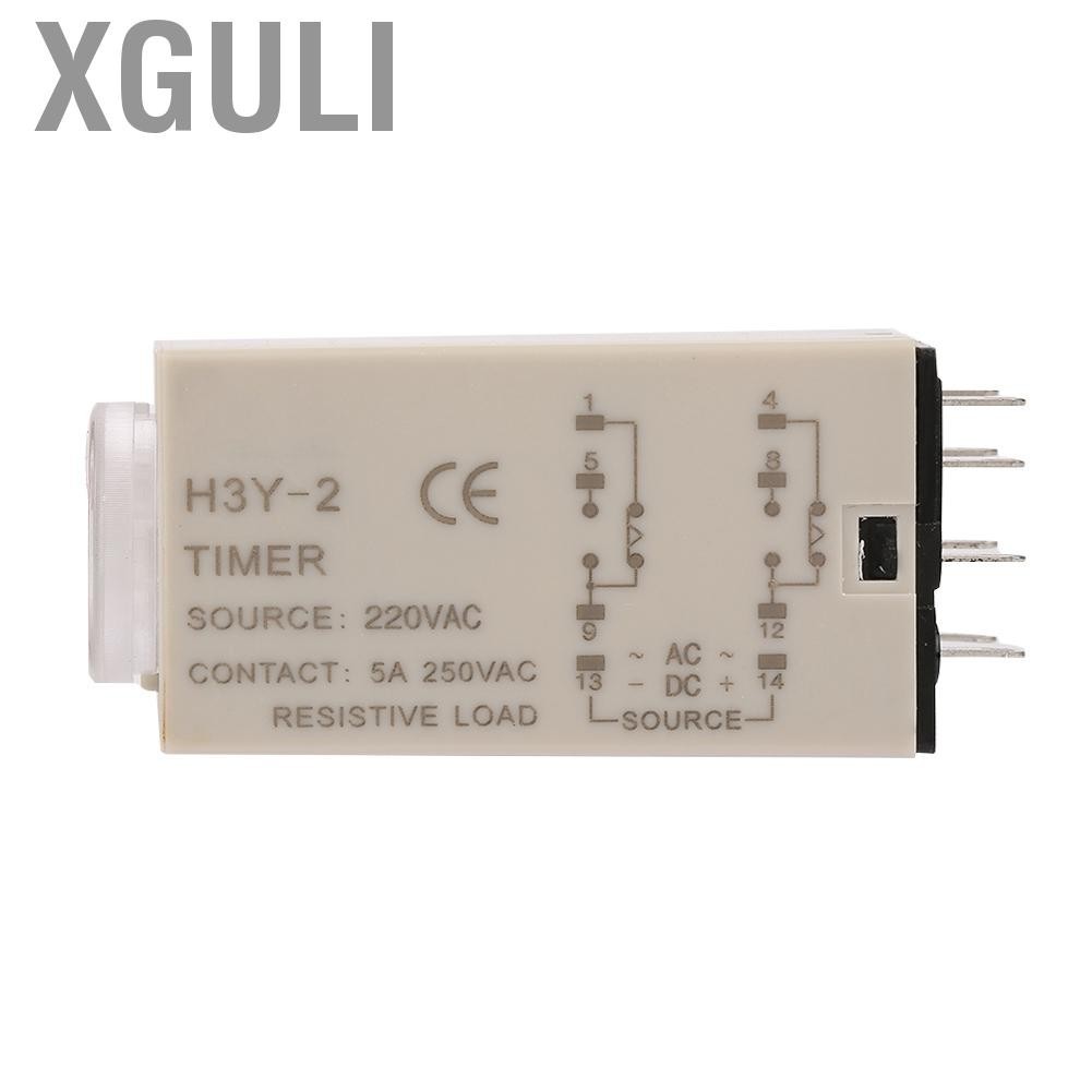 Xguli New 10s Delay Timer Relay For AC 220V - H3Y-2 ETZ