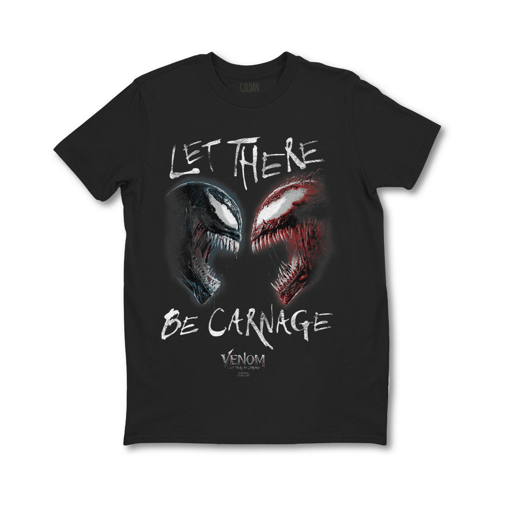 Marvel Venom Let There Be Carnage Venom เสื้อยืดผู้ใหญ่ Unisex