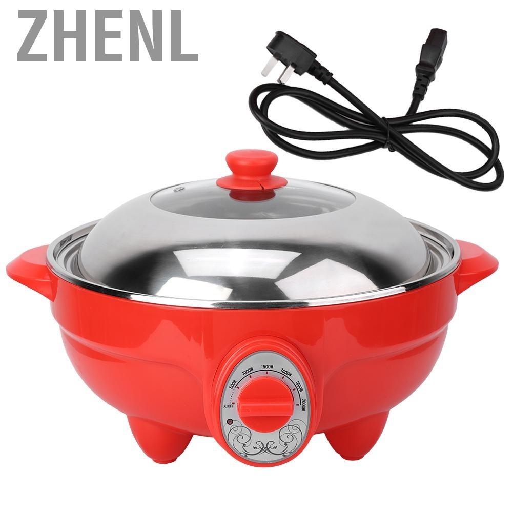 Zhenl 6L Multifunction Electric Pan Hot Pot BBQ Frying Kitchen Cook Grill AU Plug 220V