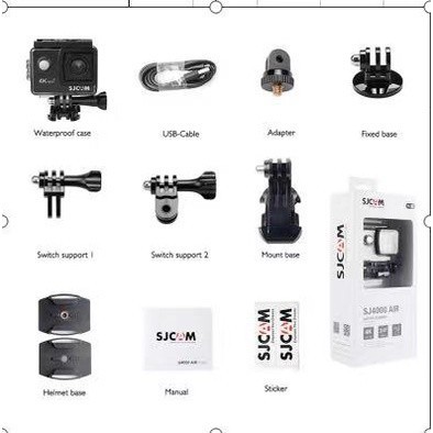 ✨ของแท้✨SJCAM Air 4K wifi Action Camera 4K/60fps 30M กล้องโกโปร  กล้องติดหมวก มีระบบกันสั่น ในตัวแบตเตอรี่เชื่อมต่อ WiFi