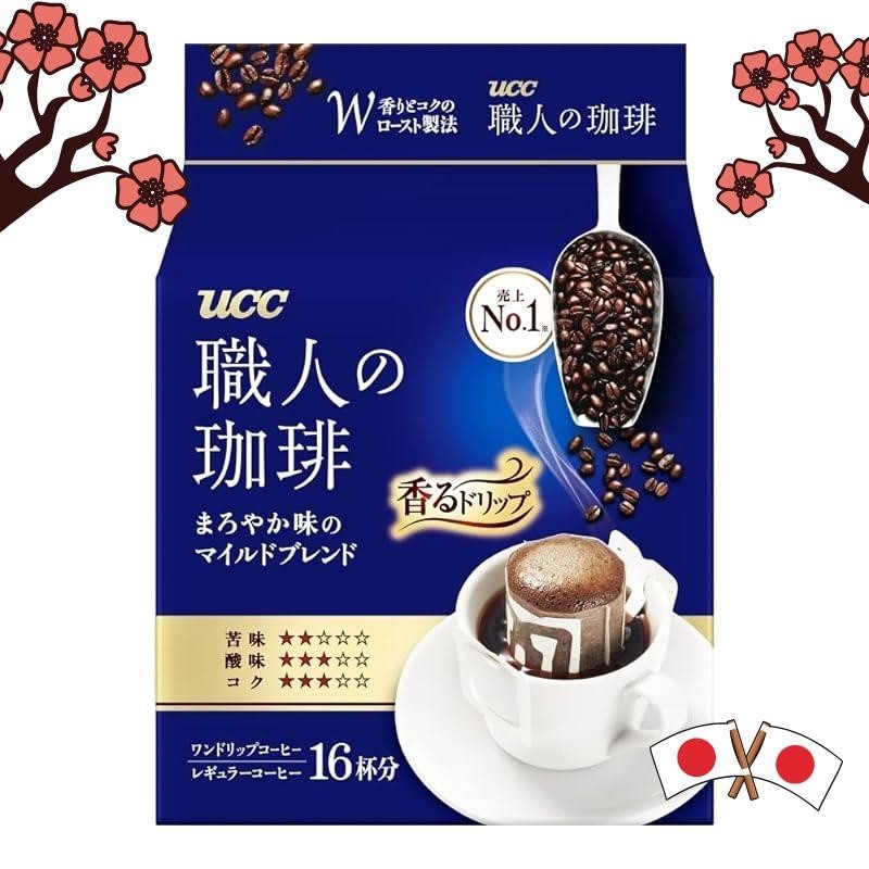 [From JAPAN]UCC Craftsman's Coffee Drip Coffee Mild Blend 16 Cups x 3 Packs