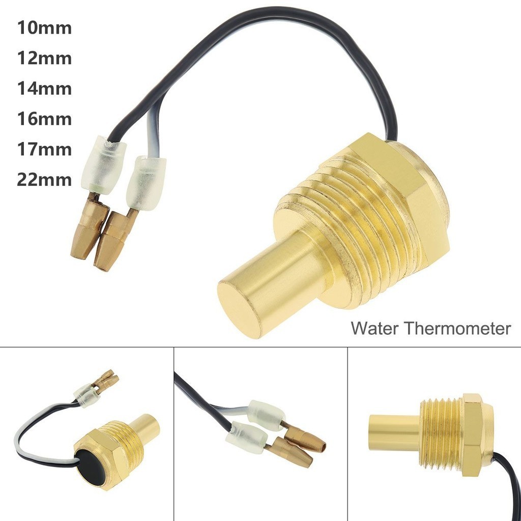 Universal 12V/24V เซ ็ นเซอร ์ อุณหภูมิรถยนต ์ 50K หัวปลั ๊ ก 10mm/12mm/14mm/16mm/17mm/22mm Water Temp Sensor สําหรับรถรถบรรทุก Gauge