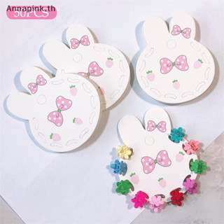 Annapink.th 50 ชิ้นน่ารัก Bow Hairpin กระดาษ Jam การ์ดคลิปผม…