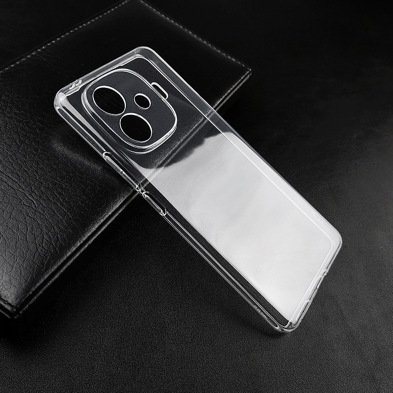 สําหรับ vivo iQOO Z9 Z9x iQOOZ9 Turbo 5G Slim คริสตัลใสนุ ่ ม TPU กลับกรณีป ้ องกันผิวกล ้ องป ้ องกันฝาครอบ