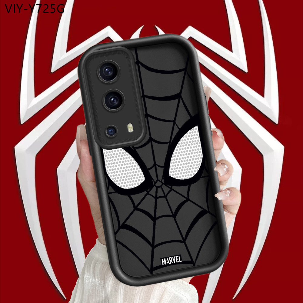 Vivo Y72 Y52 5G เคสวีโว่ สำหรับ Case Cartoon Spider Hero เคสโทรศัพท์ Angel Eyes Ladder Cover