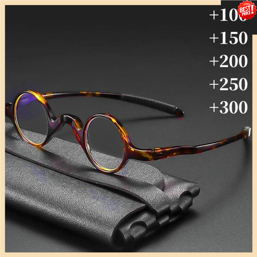 แฟชั่นย้อนยุครอบกรอบผู้ชายผู้หญิงแว่นอ่านหนังสือป้องกันแสงสีฟ้าแว่นตาผู้สูงอายุ