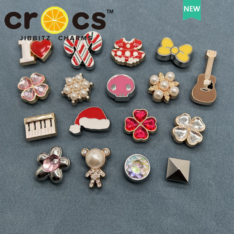 JIBBITZ cross charms ตัวติดรองเท้า กีต้าร์เปียโน DIY ตัวติดรองเท้า cross