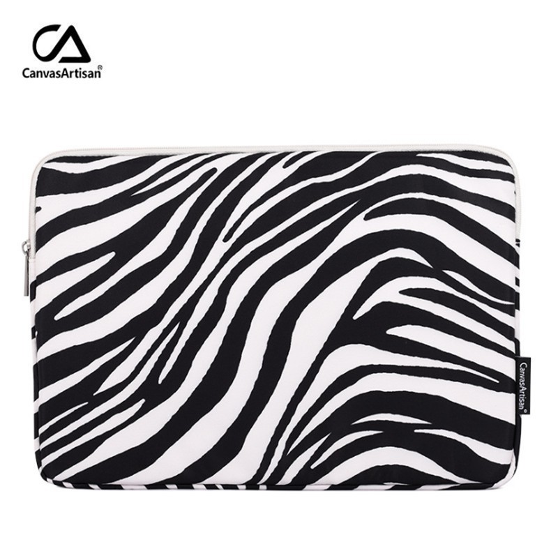 CanvasArtisan Fashion Zebra Pattern Laptop Bag Waterproof Cover for Tablet Surface Sleeve Case For Matebook Air Pro Acer