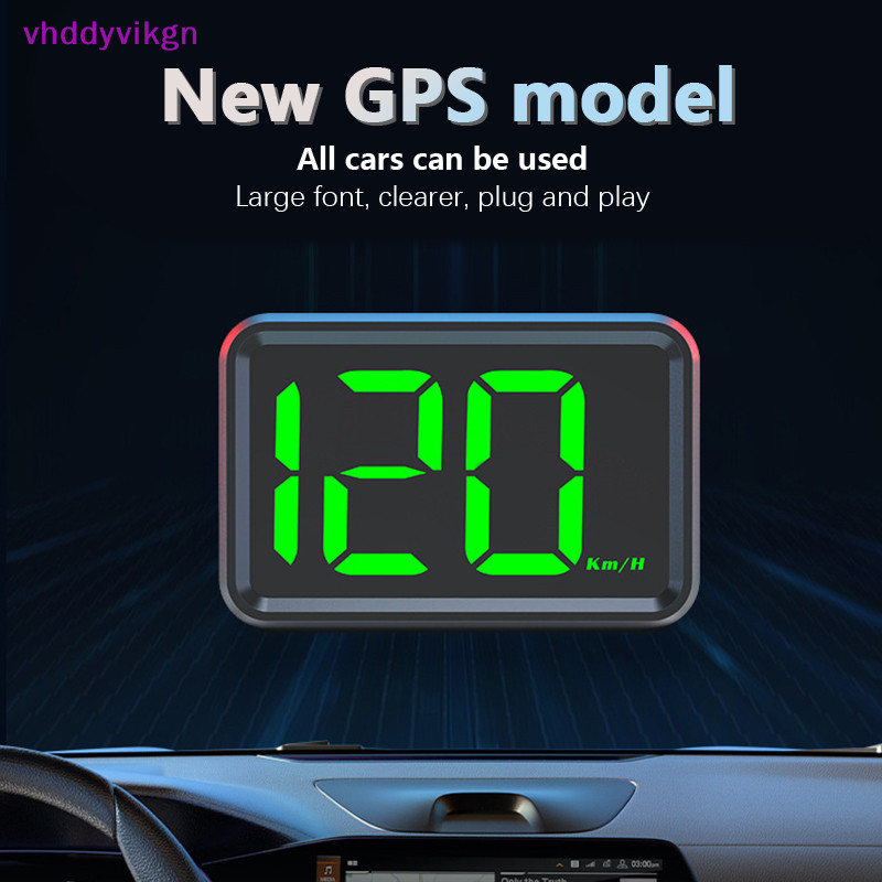 Vhdd Digital Speedometer รถ GPS HUD Head Up จอแสดงผล LED ความละเอียดสูง GPS Speed Meter Overspeed Alarm สําหรับรถบรรทุก TH