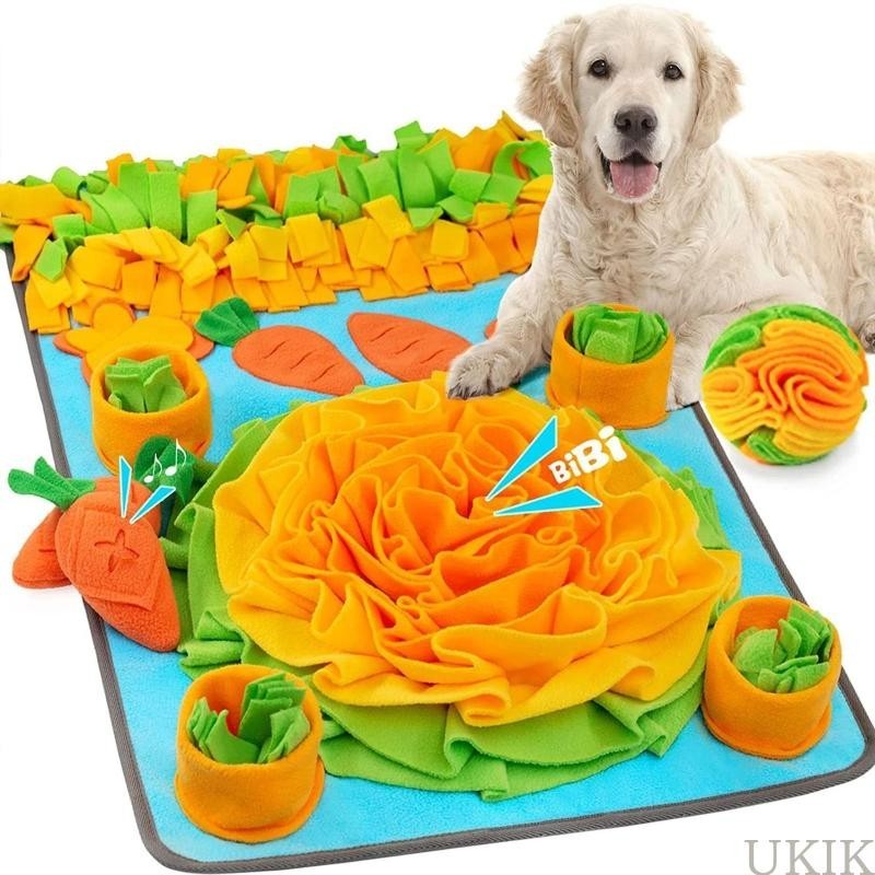 Ukik สัตว ์ เลี ้ ยง Snuffle Feeding Mat สุนัข Interactive Sniffing Puzzle Mats Slow Feeder
