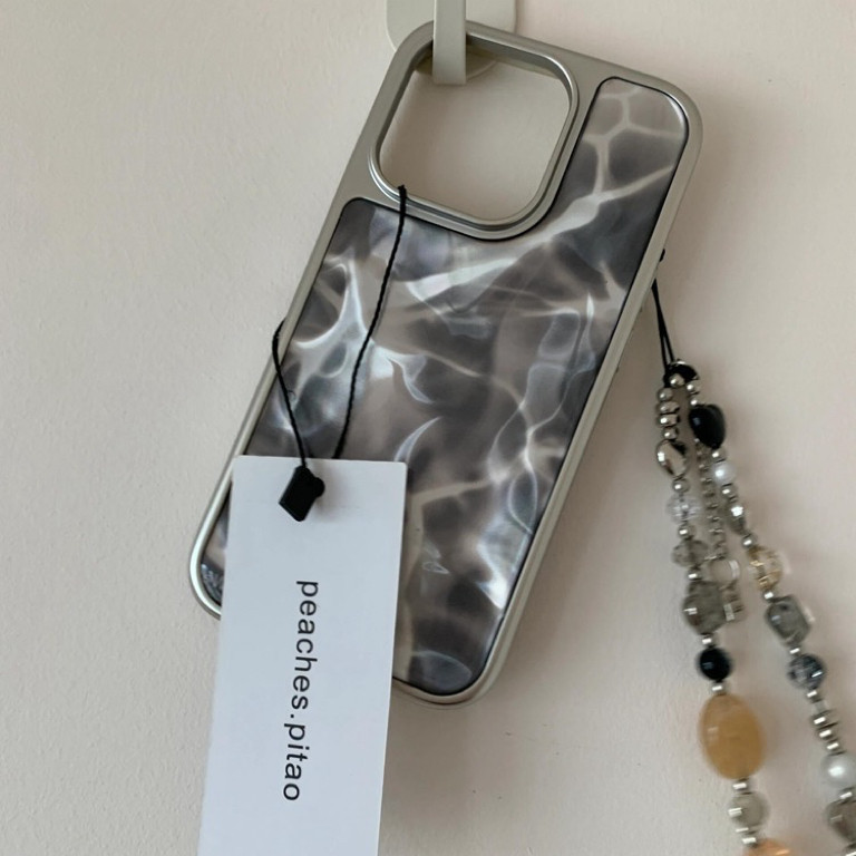 หรูหรา Electroplated bezel ระลอกน้ําเคสโทรศัพท์สําหรับ iPhone15 14 13 13 12 Pro Max ปลอก anti-shock กล้องป้องกัน Double frosted hard ฝาหลัง iPhone - รูปที่ 3