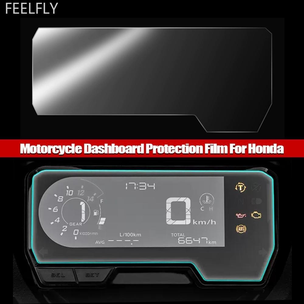 Feelfly รถจักรยานยนต์ TPU Dashboard ป้องกันหน้าจอ Cluster Scratch ป้องกันหน้าจอฟิล์มสําหรับฮอนด้า CB650R CBR650R CBR500R CB500F CB500X 2019-2021 W8X9