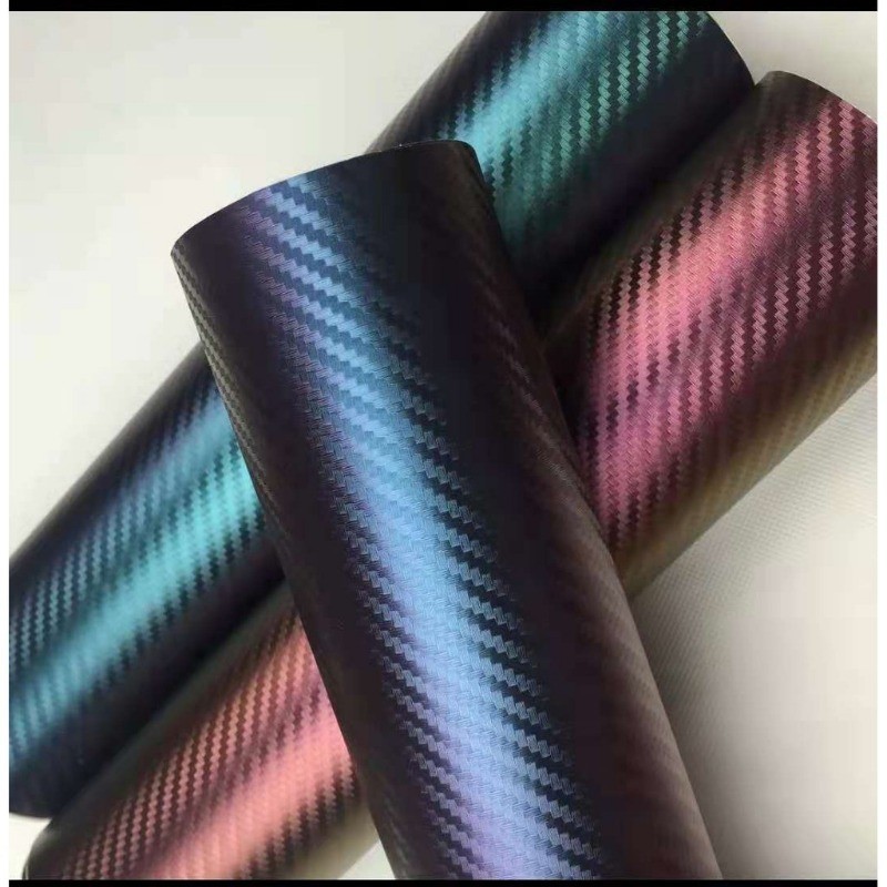 30x50 ซม.20x152 ซม.Chameleon 3D คาร ์ บอนไฟเบอร ์ ไวนิลฟิล ์ มรถสติกเกอร ์ รถจักรยานยนต ์ โทรศัพท ์ Decal
