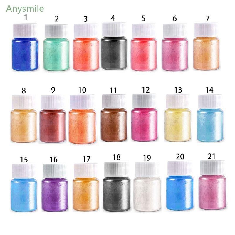 Anys Mica Powder Pigment สําหรับเล็บ Glitter เครื่องสําอางเรซิ่น Pearlescent Pearl Luster สําหรับ Diy สบู่ทํา Diy