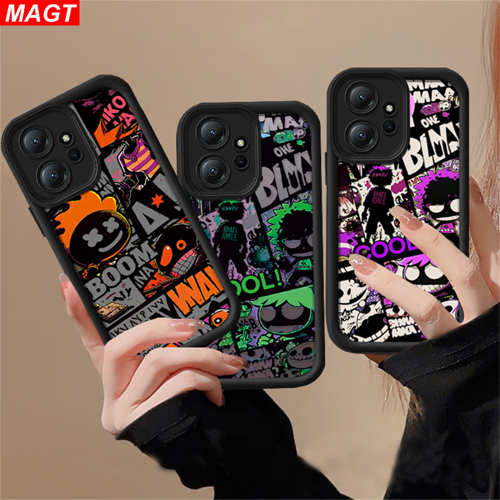 Redmi 14C 13 13C A3 12C 10Cหมายเหตุ13 12 Pro 10A 9C 9A 9T A2 A1 Note11S 10S 9 9S 9Pro POCO X5 M5S M3 X3 Pro Punkสไตล์ MAGTการ์ตูนภาพประกอบเคสโทรศัพท์