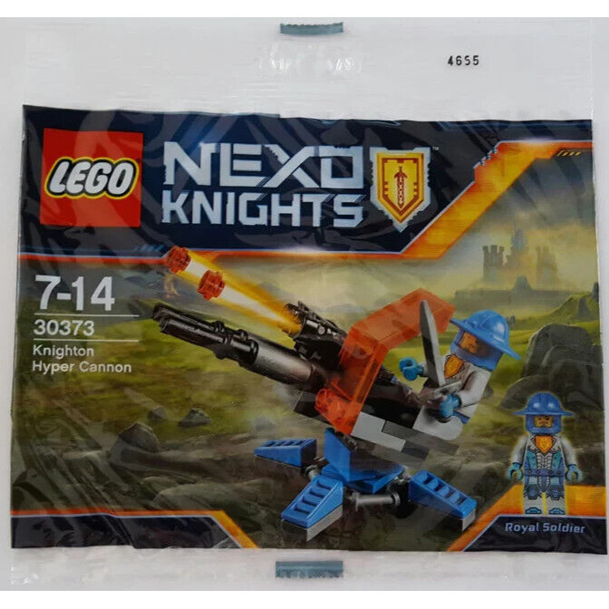 Lego Nexo Knights - Knighton Hyper Cannon - 30373 - ใหม ่ เอี ่ ยมและปิดผนึก