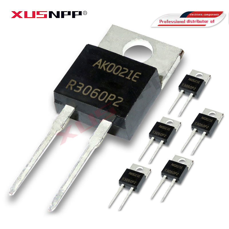 10PCS ISL9R3060P2 TO-220 R3060P2 TO220-2 ISL9R3060 600V 30A ส่วนประกอบอิเล็กทรอนิกส์