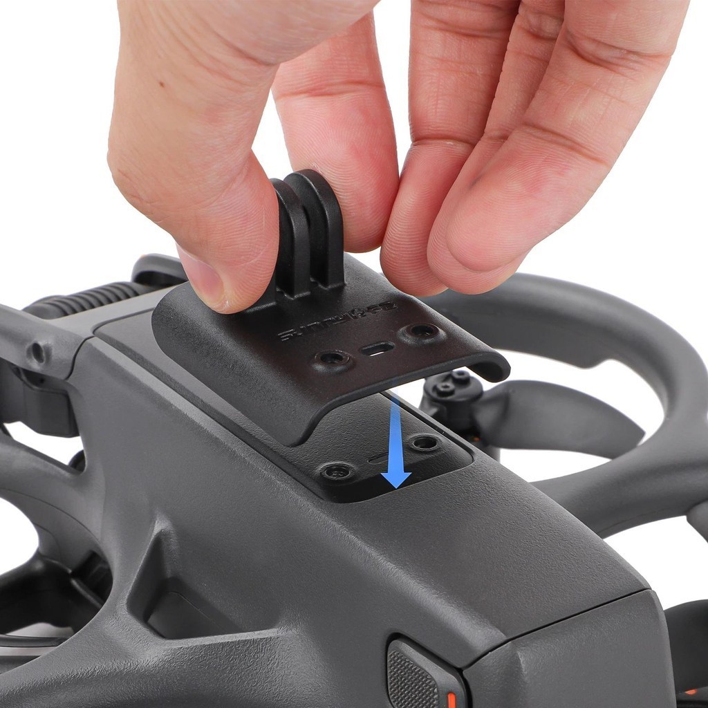 Sunnylife ไฟ Led Mount Gopro สําหรับ dji avata 2 กล้องวงเล็บด้านบน Gopro กล้องกีฬาอะแดปเตอร์ Mount Clamp Holder Fix ขยายไฟฉาย